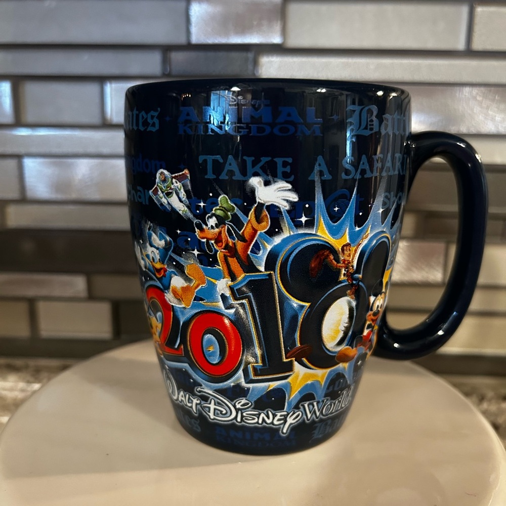 Walt Disney World Parks Raised 3D Coffee/Tea Mug, 2010, Characters, Pixar, Blue